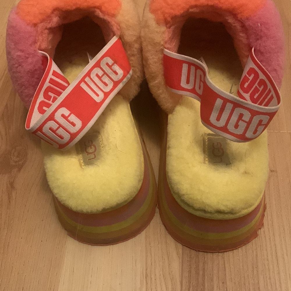 Ugg Disco Checkered Fluff Yeah Platform Pride In … - image 2